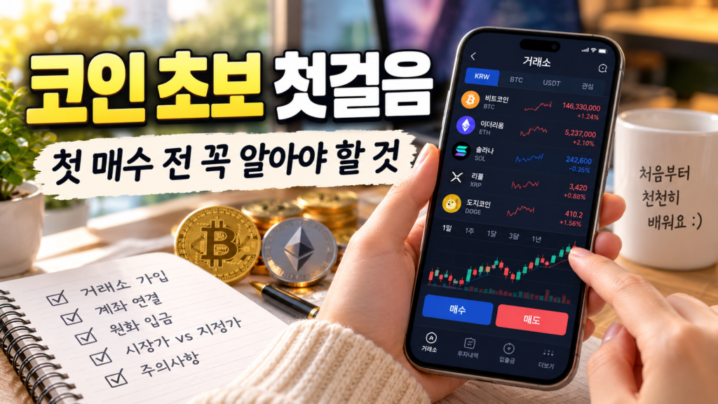 코인 초보자를 위한 업비트 첫 매수 전 필수 기초 안내